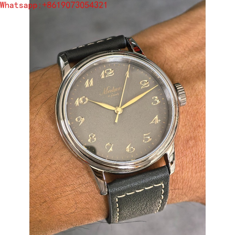大秦帝国天然ヒョウモン貝手巻き機械式腕時計男性用サファイア防 - Jewelry For Watches のレビューと価格