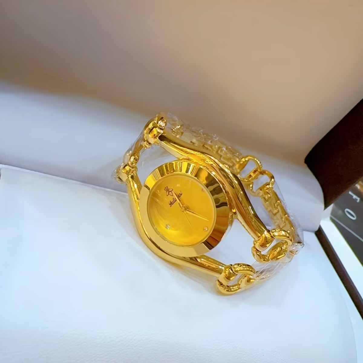 新しいフランスドバイ 24 K ゴールドメッキ腕時計ウェディ - Jewelry For Watches のレビューと価格