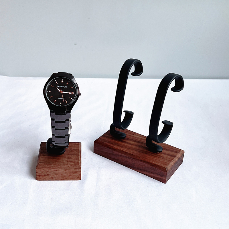 木製C型ジュエリーディスプレイスタンド 無垢材デスクトップカ - Jewelry And Watches Inc のレビューと価格