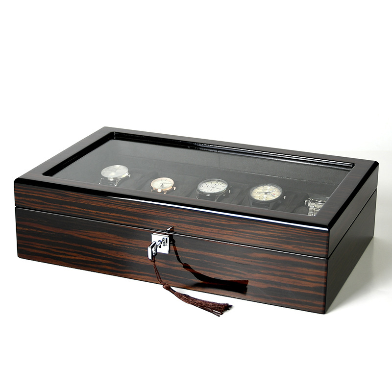 Hxl 木製ピアノラッカー多機能時計ボックス ジュエリー収納 - Watch Display Box のレビューと価格