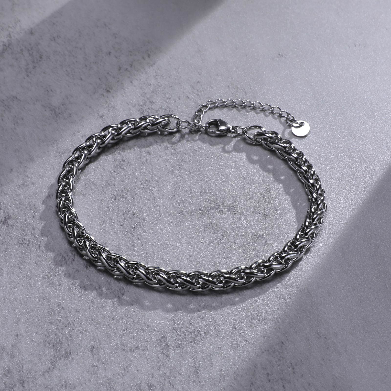 Vnox-男性用キューバチェーンアンクレット,防水ステンレス - Jc Jewelry & Watches Photos のレビューと価格