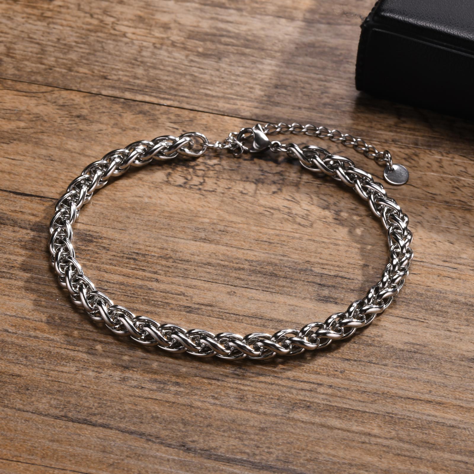 Vnox-男性用キューバチェーンアンクレット,防水ステンレス - Jc Jewelry & Watches Photos のレビューと価格