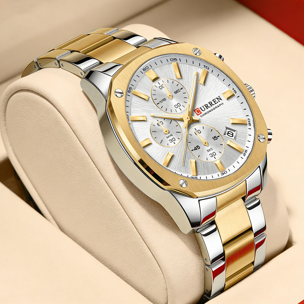 CURREN モダンメンズ 42mm スポーツウォッチ -  - Jewelry For Watches のレビューと価格